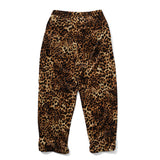 Pantaloni di velluto leopardo