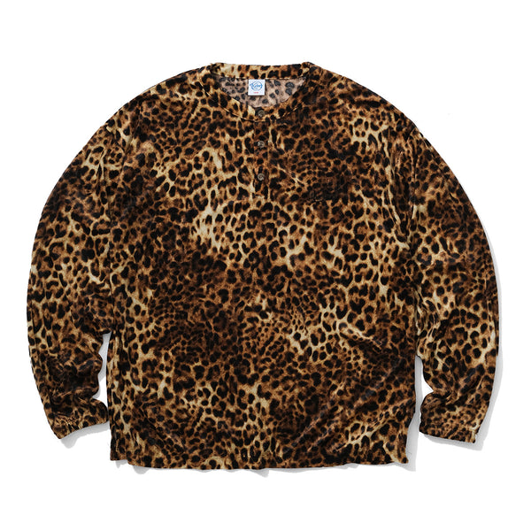 Chemise en velours de cou léopard Henly