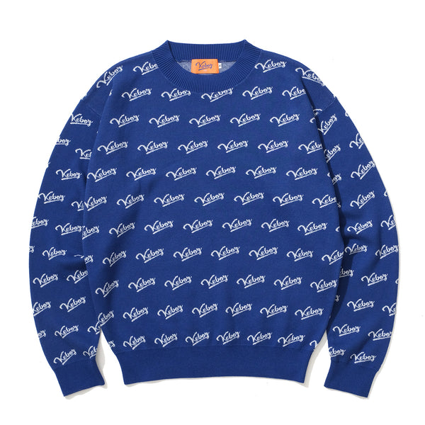 멀티 아이콘 로고 스웨터